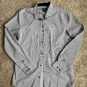 H&M Slim Fit Checked Button-Up Shirt Size M